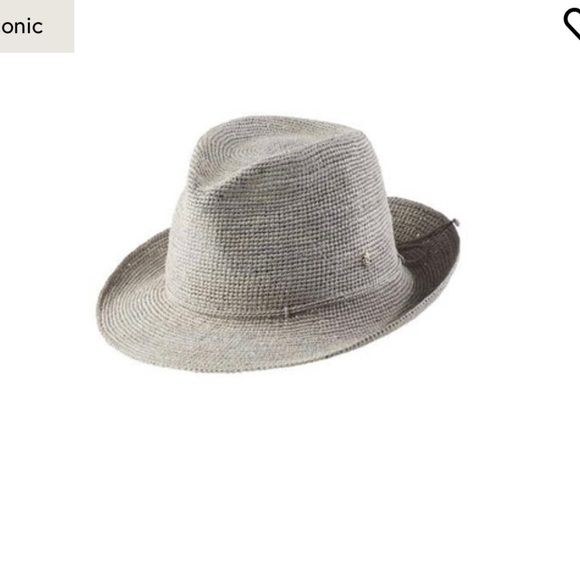 Helen Kaminski 100% raffia grey hat